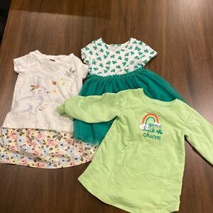 Toddler girls Spring dresses and shirt/skirt set. Size 2